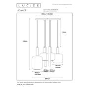 thumbnail: Lucide JOANET - Hanglamp - Ø 65 cm - 4xE27 - Messing