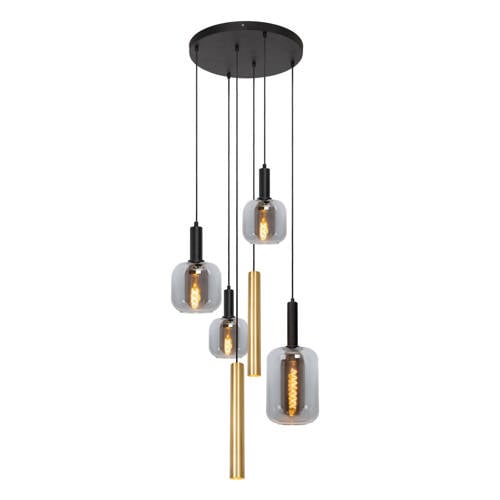 Lucide JOANET - Hanglamp - Ø 65 cm - 4xE27 - Messing afbeelding