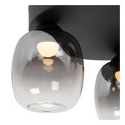 thumbnail: Lucide TAMINO - Plafonnière - LED Dimb. - 3x5,6W 3000K - Zwart TAMINO