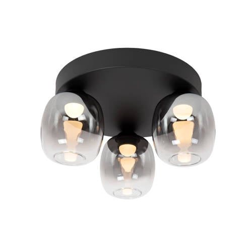 Lucide TAMINO - Plafonnière - LED Dimb. - 3x5,6W 3000K - Zwart TAMINO afbeelding