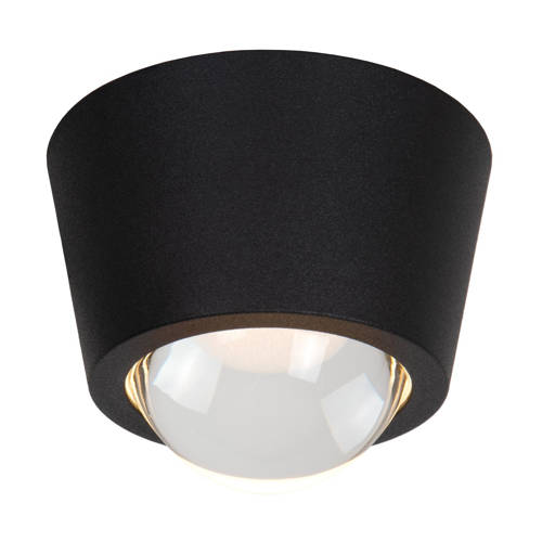 Lucide RIGON - Plafonnière - Ø 9 cm - LED - 1x6W 3000K - Zwa RIGON afbeelding