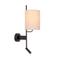 Lucide MAGIC - Wandlamp - 1xE27 - Met USB oplaadpunt - Zwart