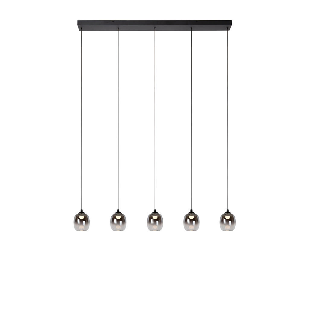 Lucide TAMINO - Hanglamp - LED Dimb. - 5x5,6W 3000K - Zwart