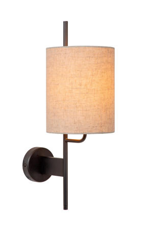 MAGIC - Wandlamp - 1xE27 - Met USB oplaadpunt - Zwart 