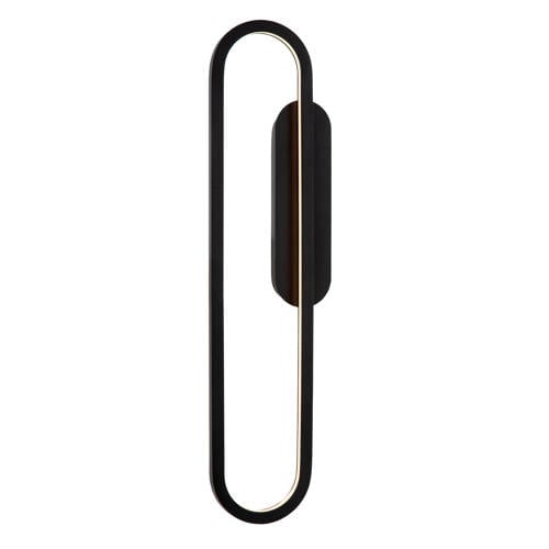 Lucide THELMA - Wandlamp - LED Dimb. - 1x24W 2700K - Zwart afbeelding
