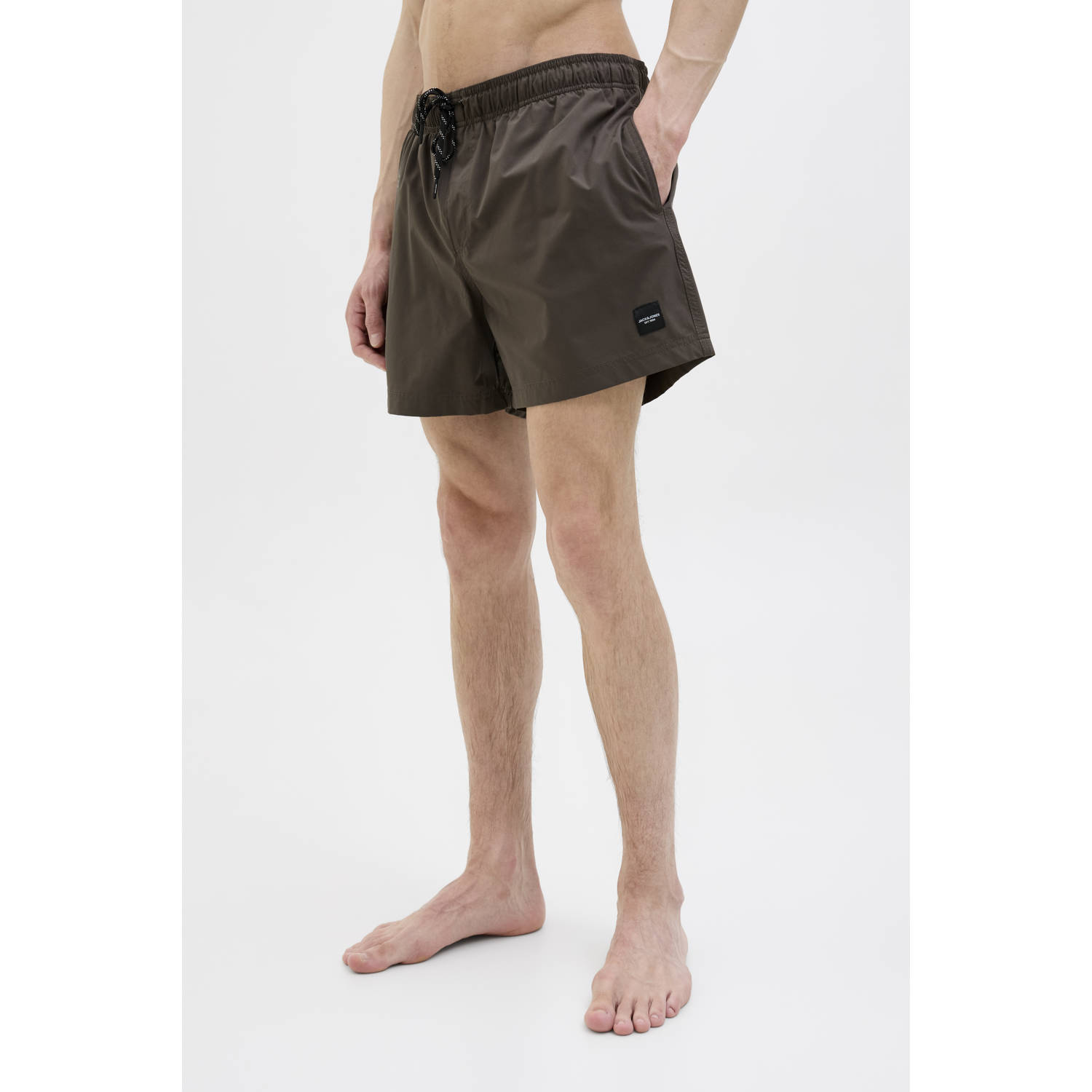 JACK & JONES PANTS STUDIO zwemshort JPSTMAUI donkerbruin