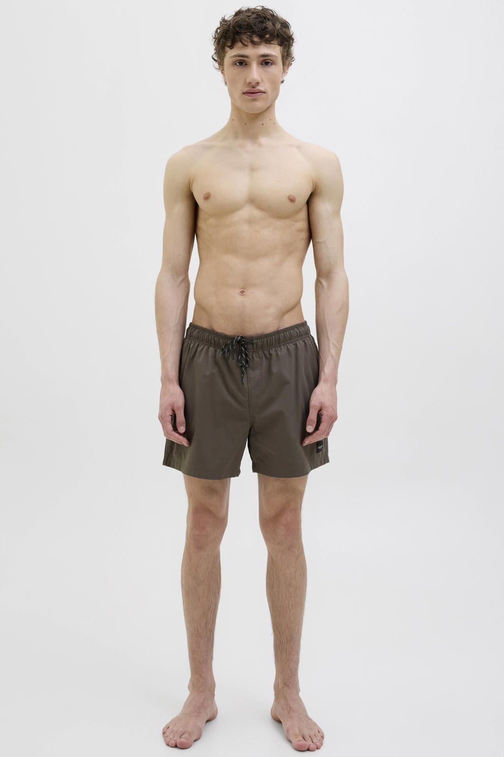 JACK & JONES PANTS STUDIO zwemshort JPSTMAUI donkerbruin