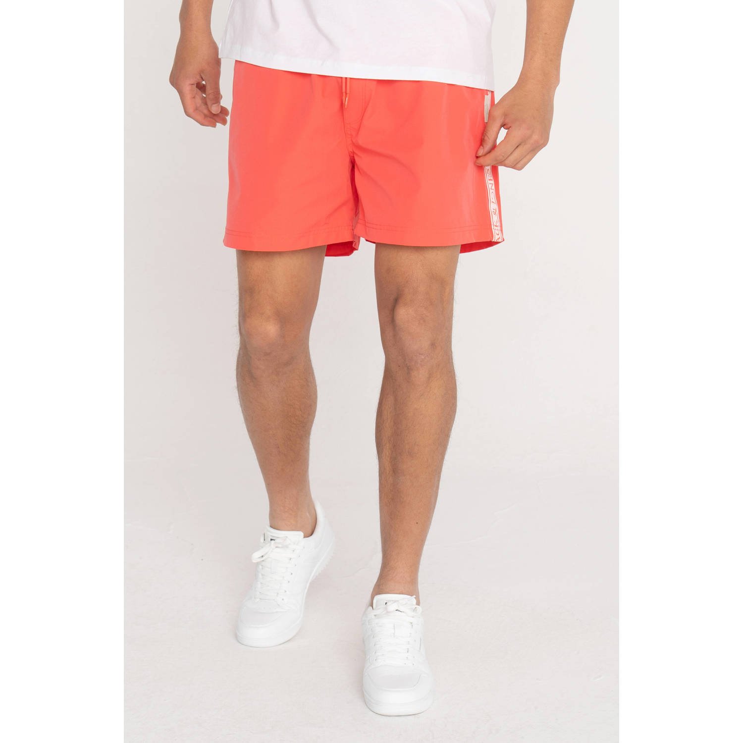 JACK & JONES PANTS STUDIO zwemshort JPSTMAUI koraalrood