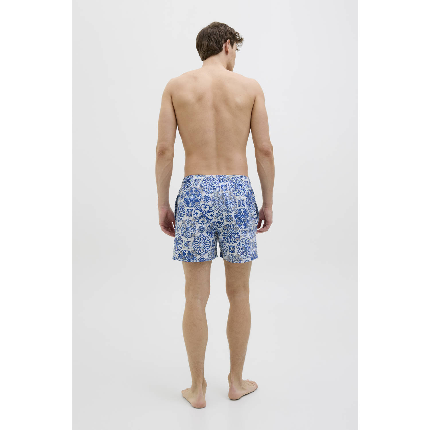 JACK & JONES PANTS STUDIO zwemshort JPSTMAUI blauw wit