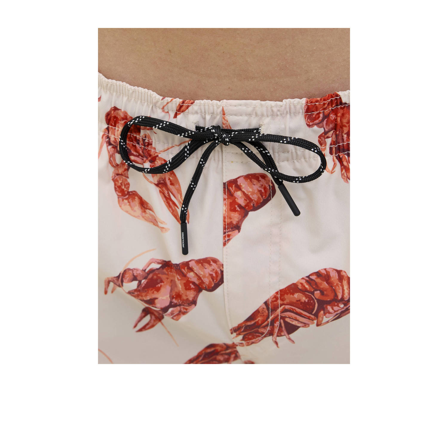 JACK & JONES PANTS STUDIO zwemshort JPSTMAUI ecru roze