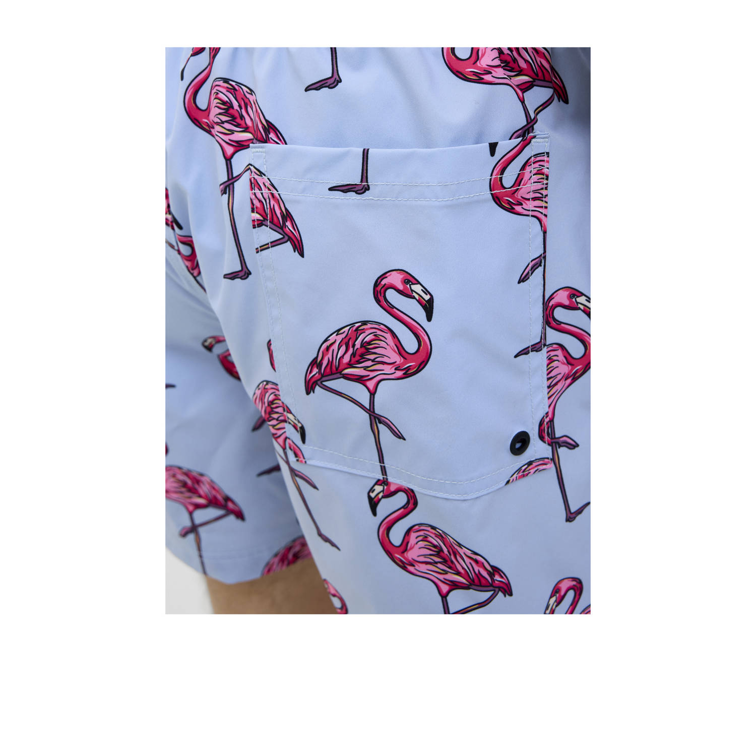JACK & JONES PANTS STUDIO zwemshort JPSTMAUI lichtblauw roze