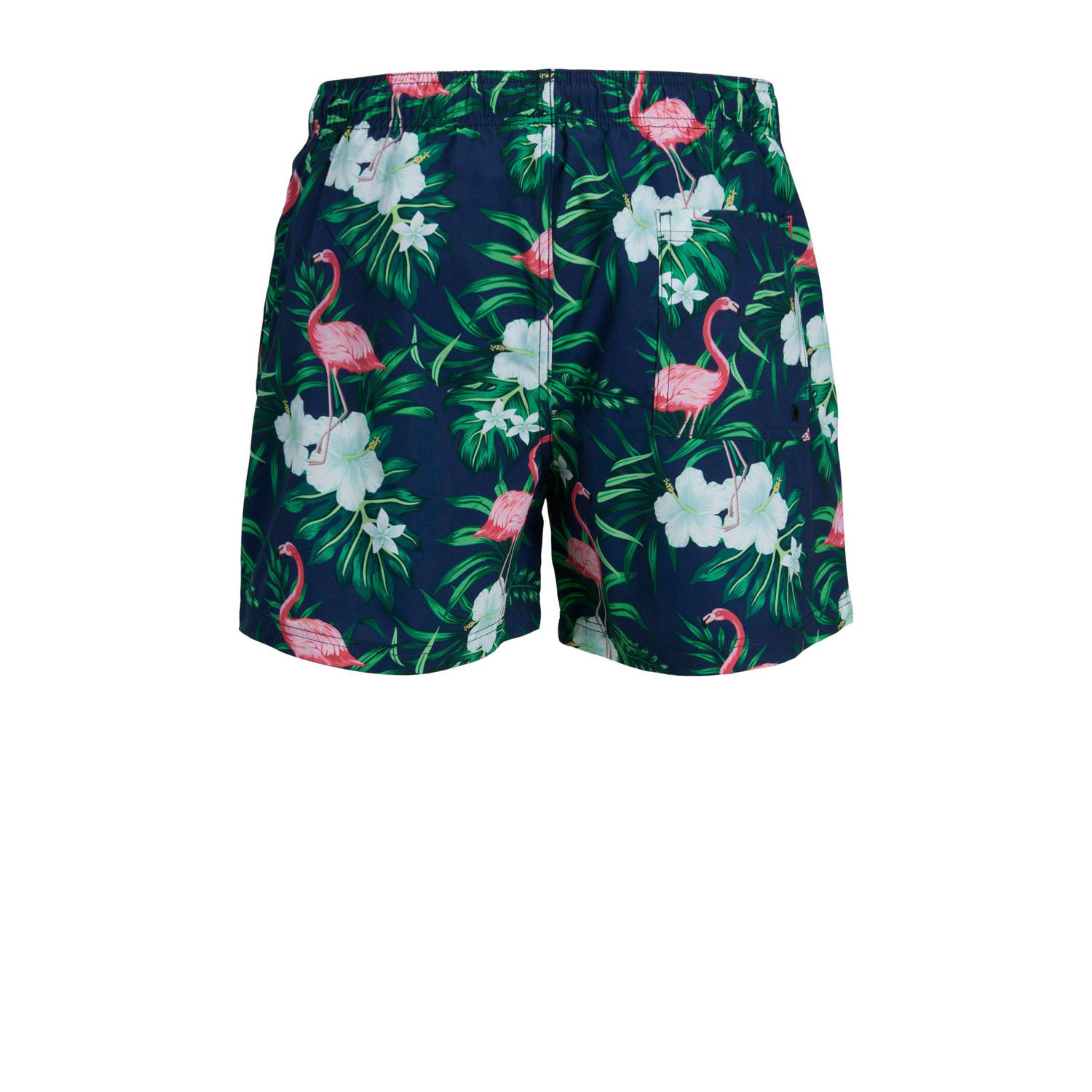 JACK & JONES PANTS STUDIO zwemshort JPSTMAUI donkerblauw roze