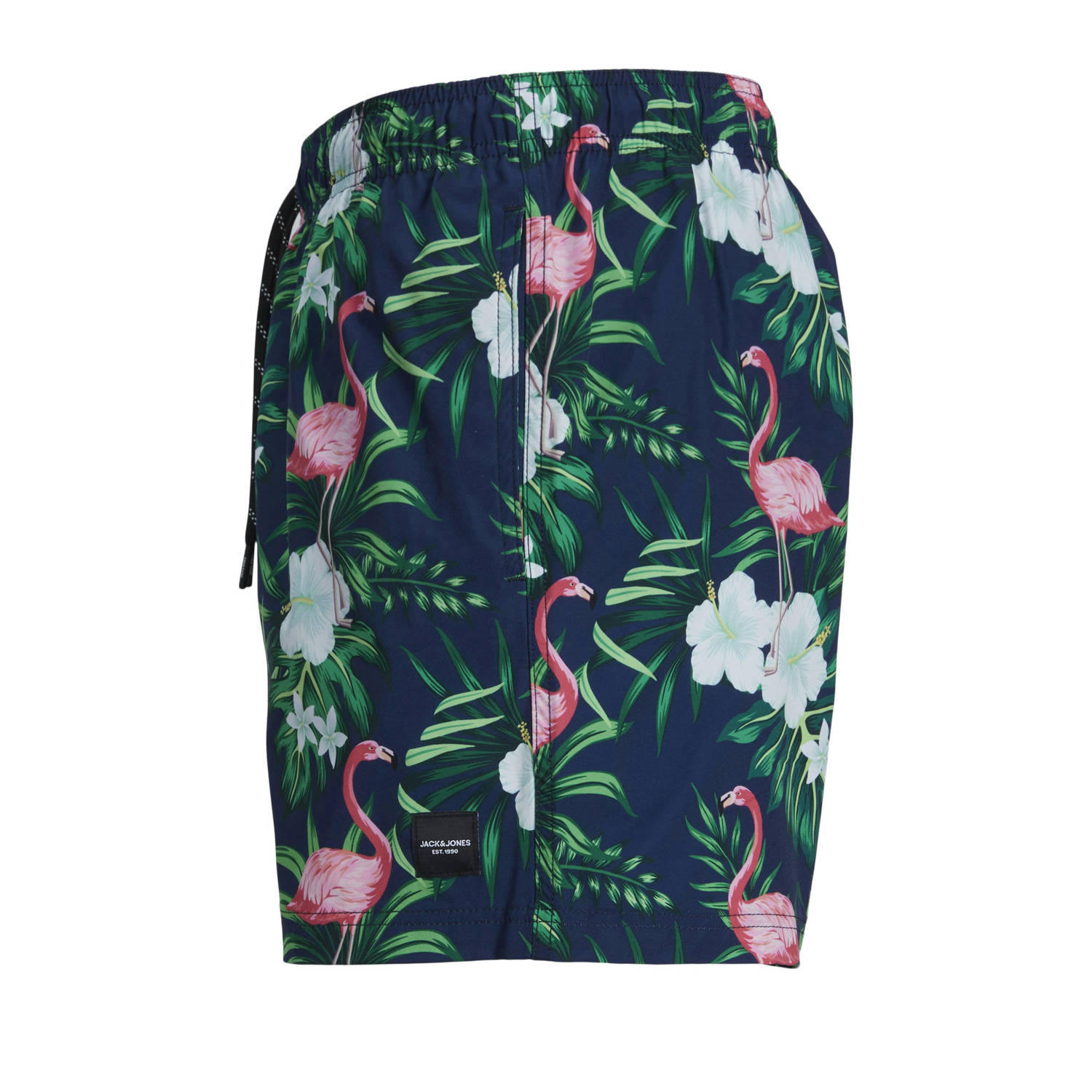 JACK & JONES PANTS STUDIO zwemshort JPSTMAUI donkerblauw roze