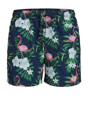 zwemshort JPSTMAUI donkerblauw/roze