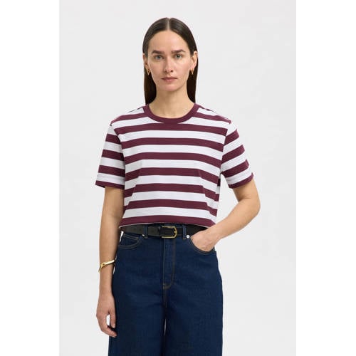 SELECTED FEMME T-shirt violet afbeelding