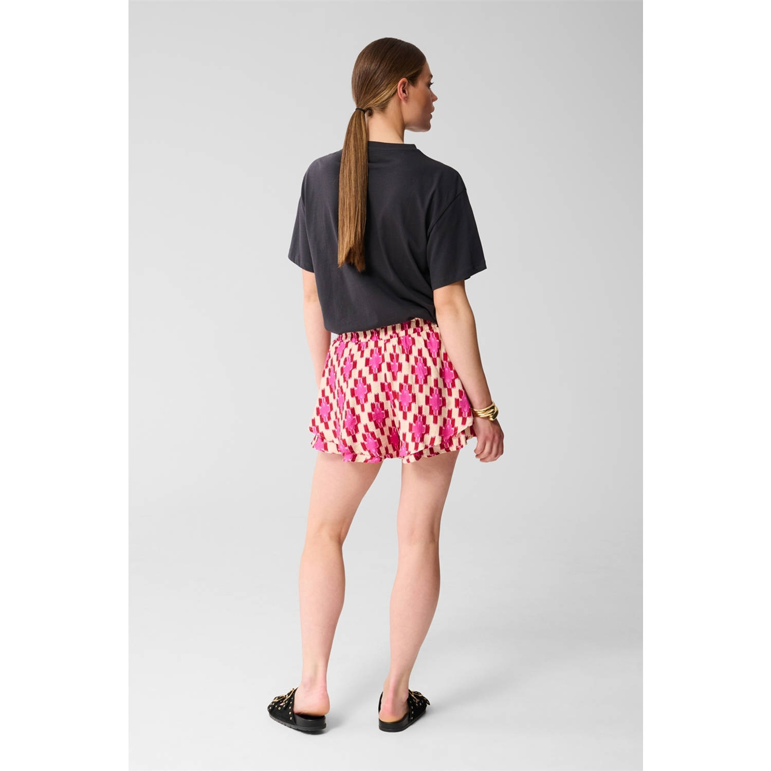 Shoeby regular high waist casual short roze