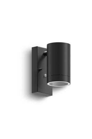 wandlamp buiten Alba - rond - zwart