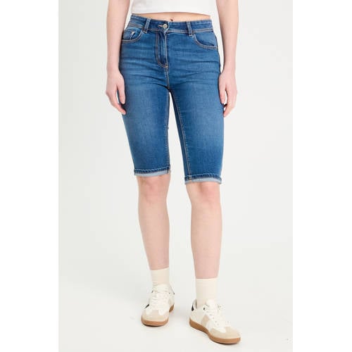 Cache Cache denim slim regular waist short dark blue denim afbeelding