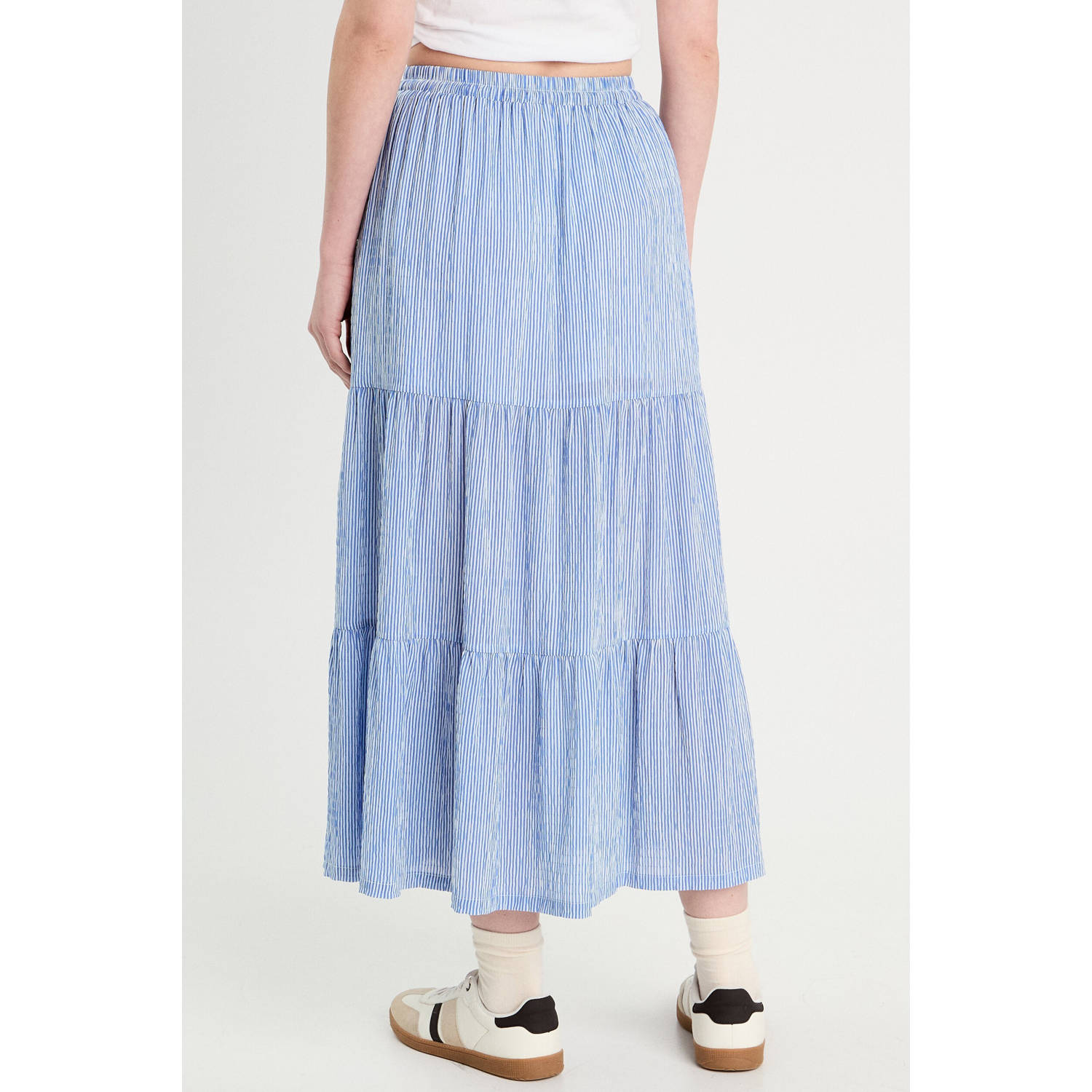 Cache midi rok blauw