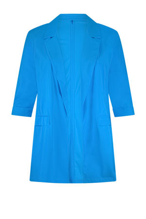 travelstof regular blazer blauw