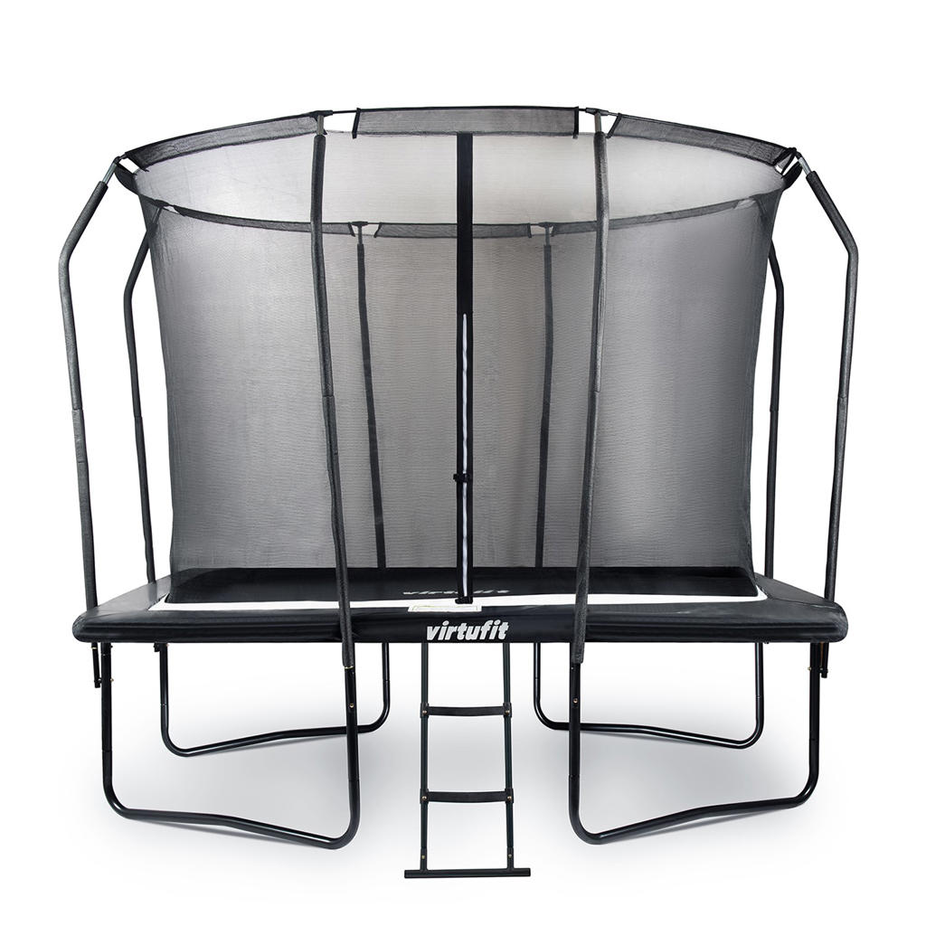 Virtufit Premium Rechthoekige Trampoline met Veiligheidsnet - Gratis trap 183 x 274 x 245 cm