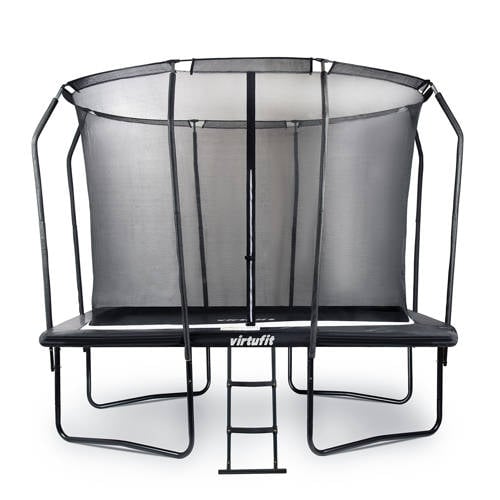 Wehkamp Virtufit Premium Rechthoekige Trampoline met Veiligheidsnet - Gratis trap 183 x 274 x 245 cm aanbieding