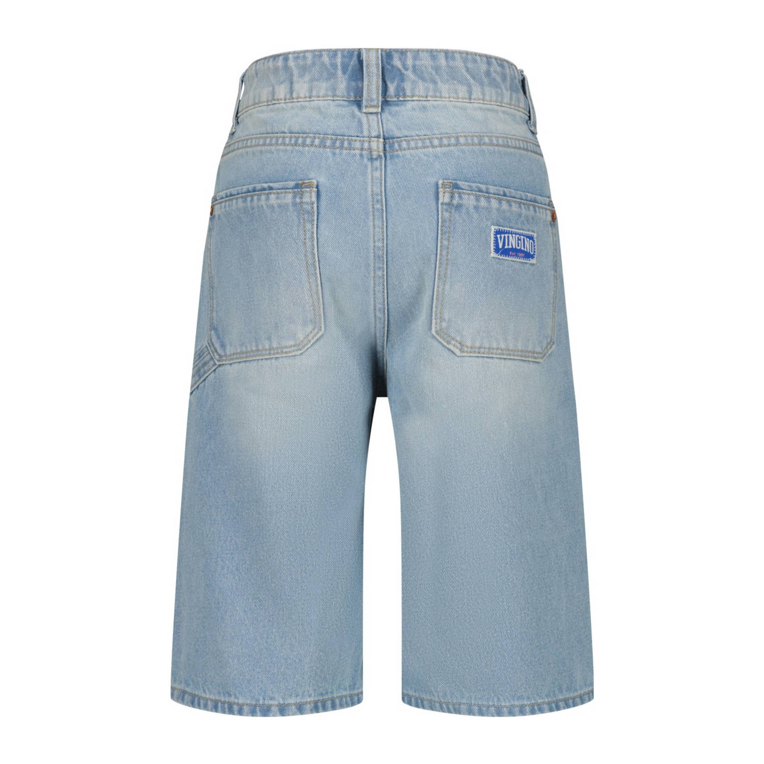 Vingino relaxed denim short light blue denim