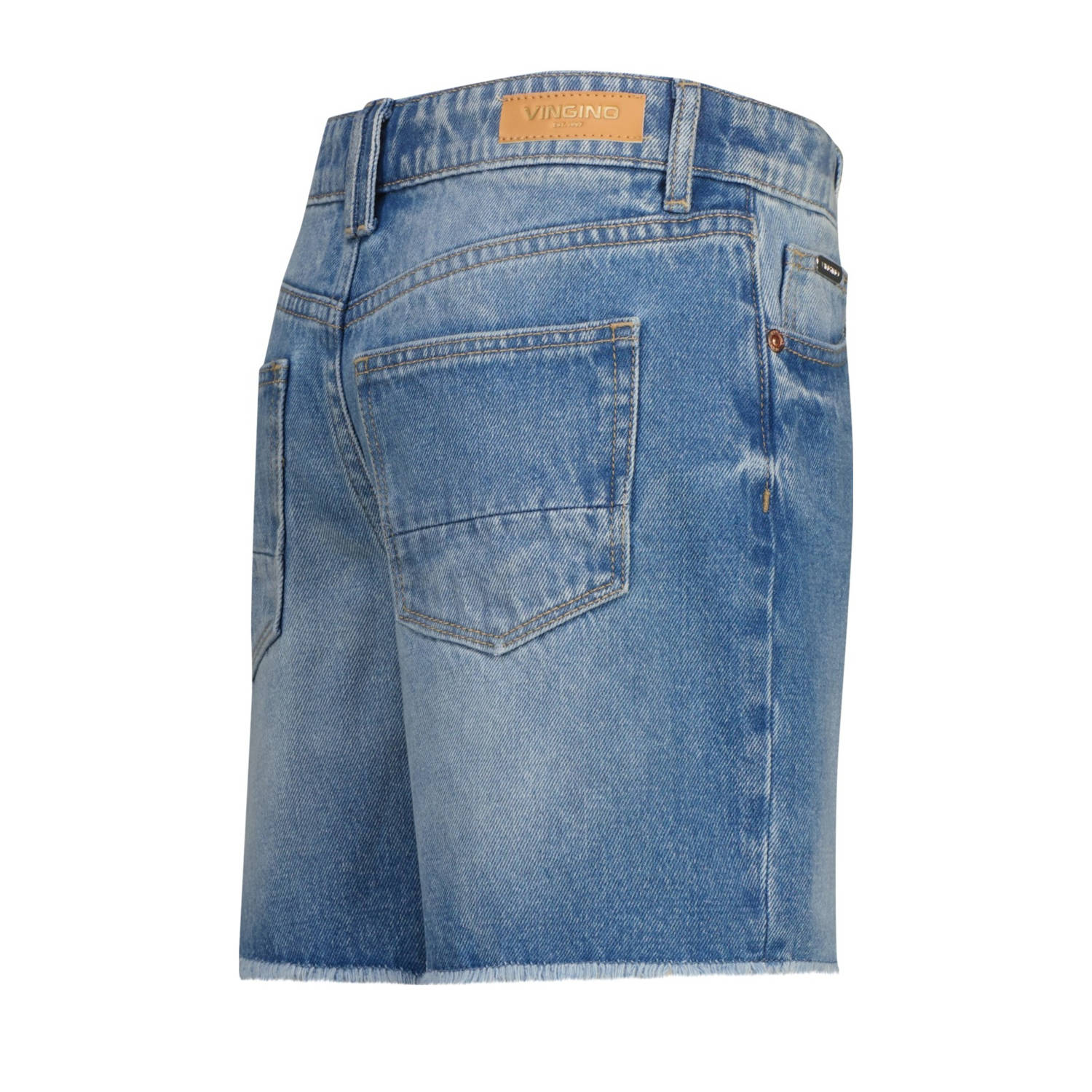 Vingino relaxed denim short medium blue denim