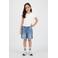 Vingino relaxed denim short medium blue denim