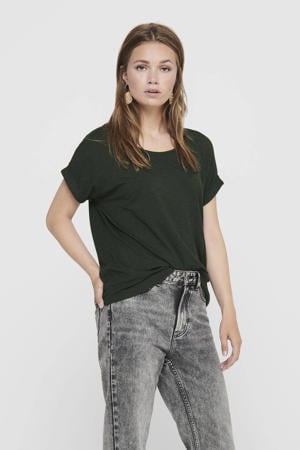 T-shirt donkergroen