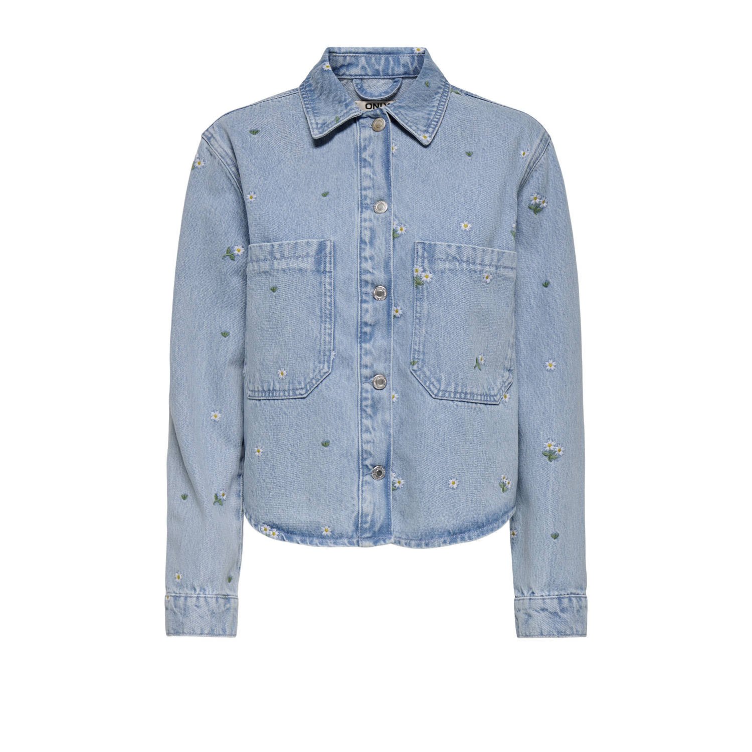ONLY denim blouse light blue denim