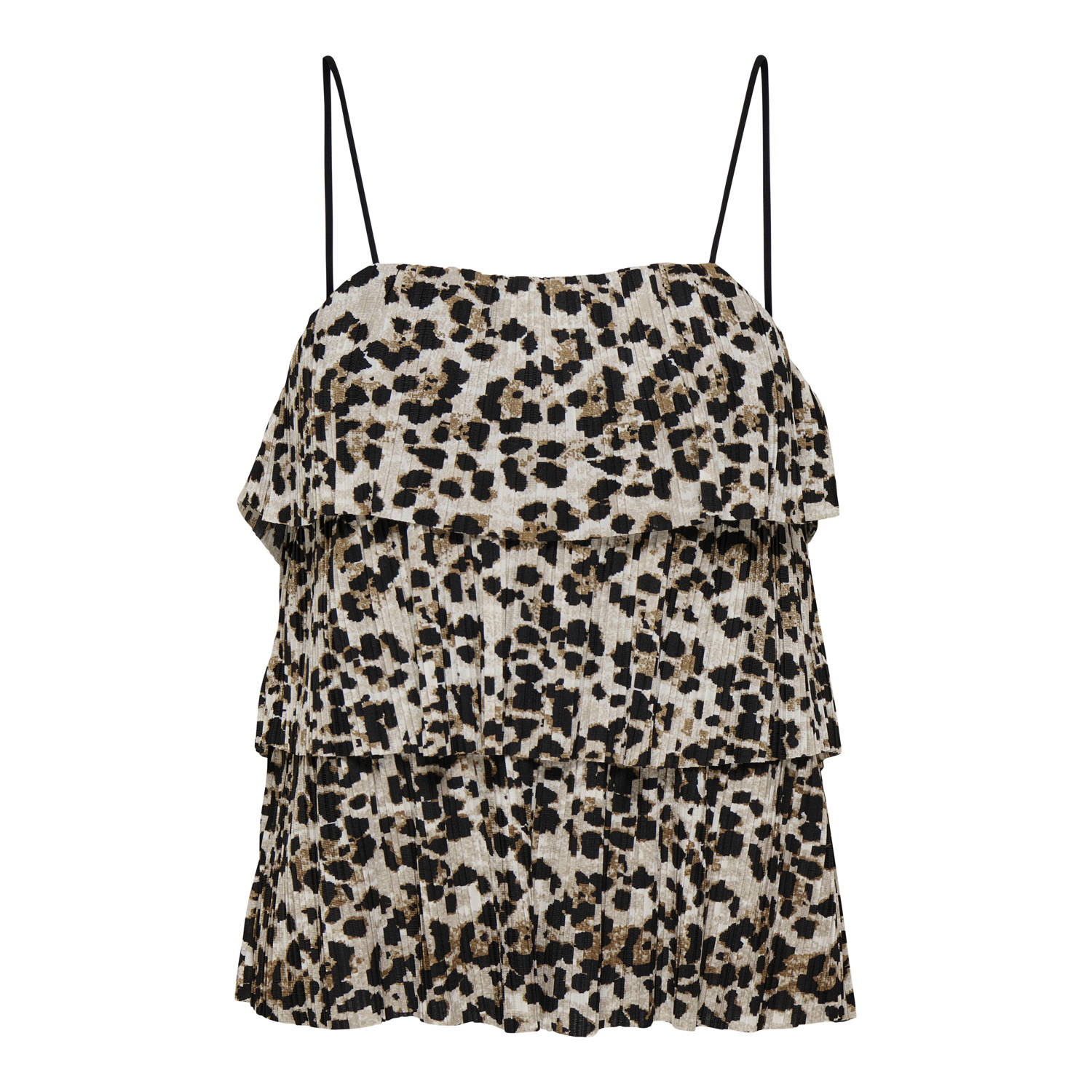 ONLY singlet bruin gebreid