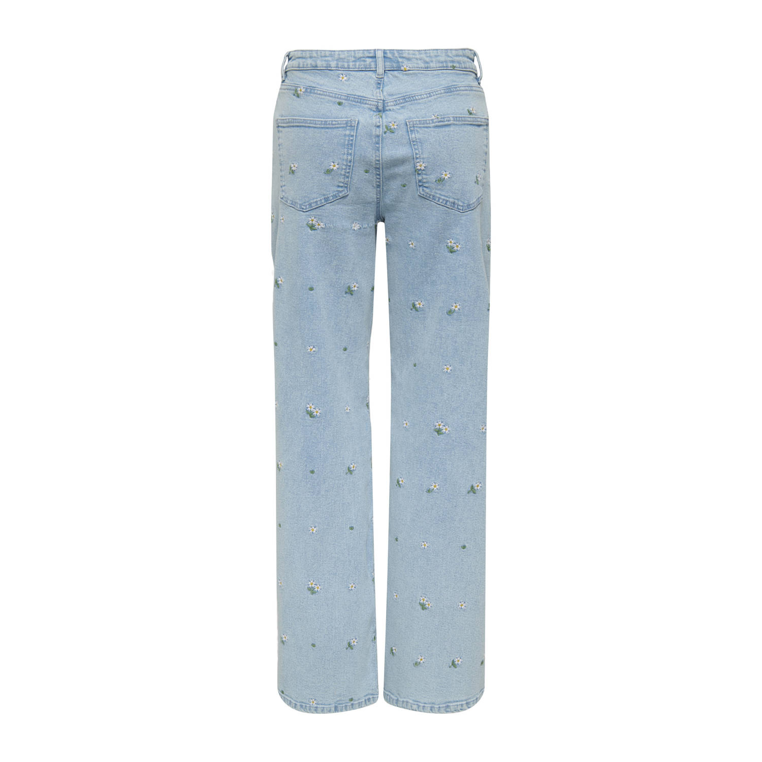 ONLY high waist wide leg jeans light blue denim