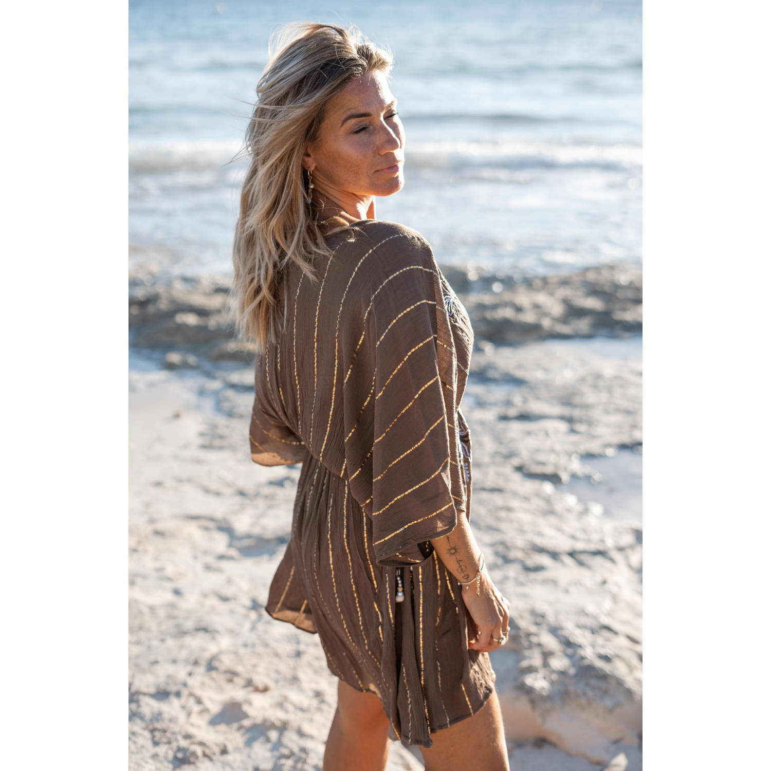 IBZmode met lurex bruin