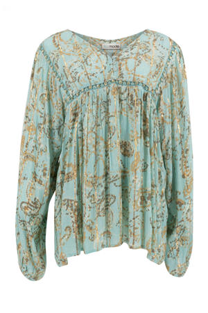 blouse mintgroen met lurex