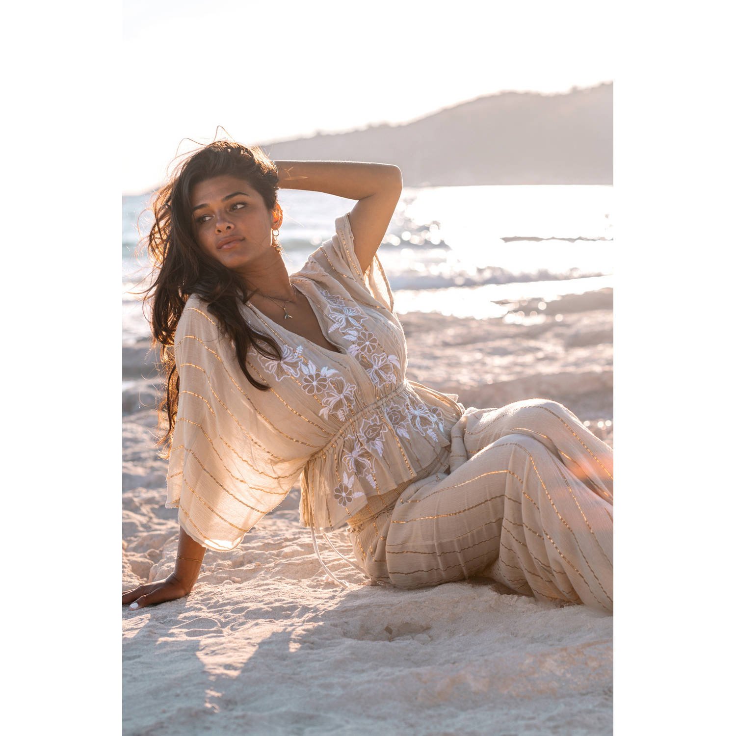 IBZmode blousetop zand met lurex