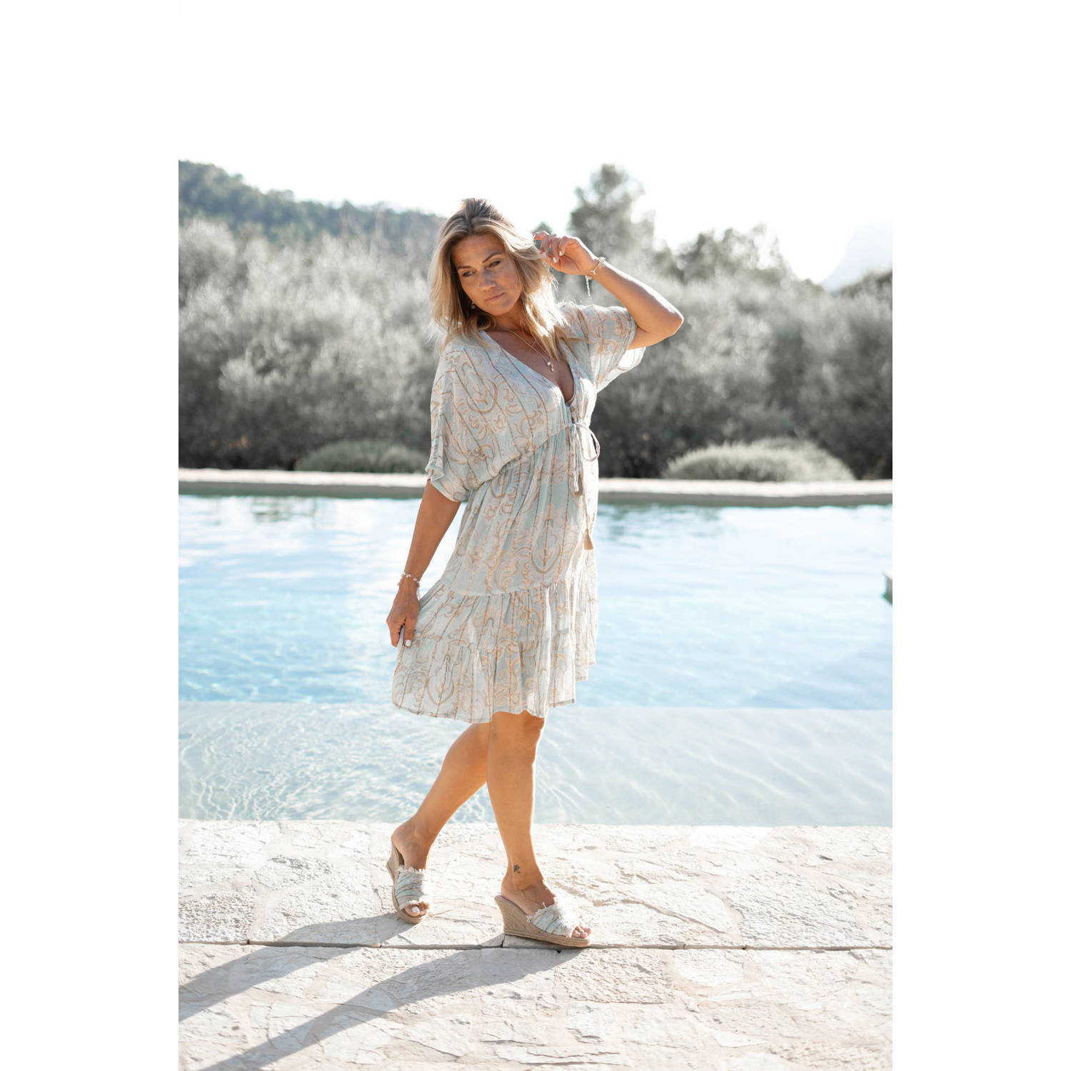 IBZmode zomerjurk blauw