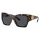 Versace zonnebril met tortoise print 0VE4452 bruin