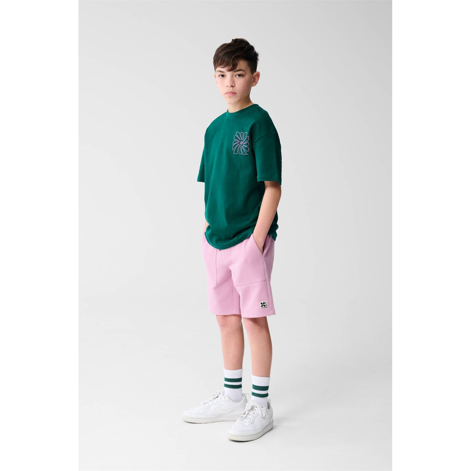 Shoeby T-shirt donkergroen
