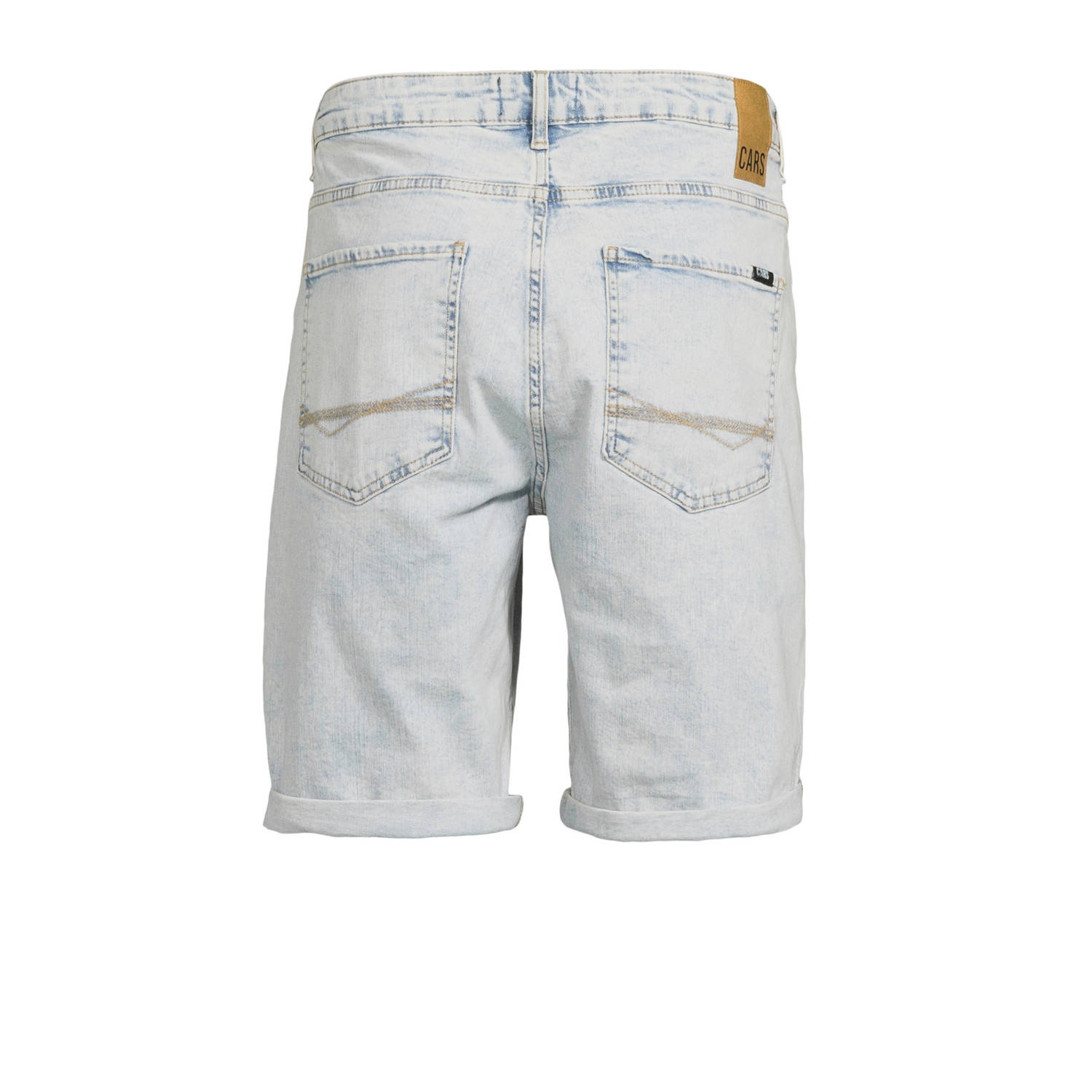 Cars slim denim short bleached used