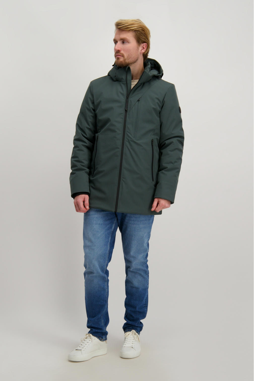 Multiply Apparel Winterjas - four leaf clover/kaki