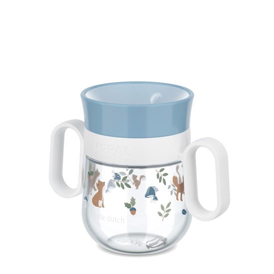 blauwe drinkbekers