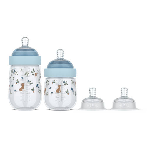 Mepal Mio starterset babyflessen (165 ml + 240 ml + 2 x flesspeen medium) afbeelding