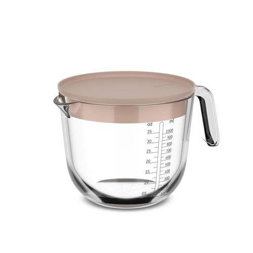 Mepal Chef it glazen maatbeker 1000 ml (met deksel) afbeelding