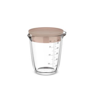 Chef it glazen maatbeker 500 ml (met deksel)