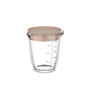 Chef it glazen maatbeker 500 ml (met deksel)