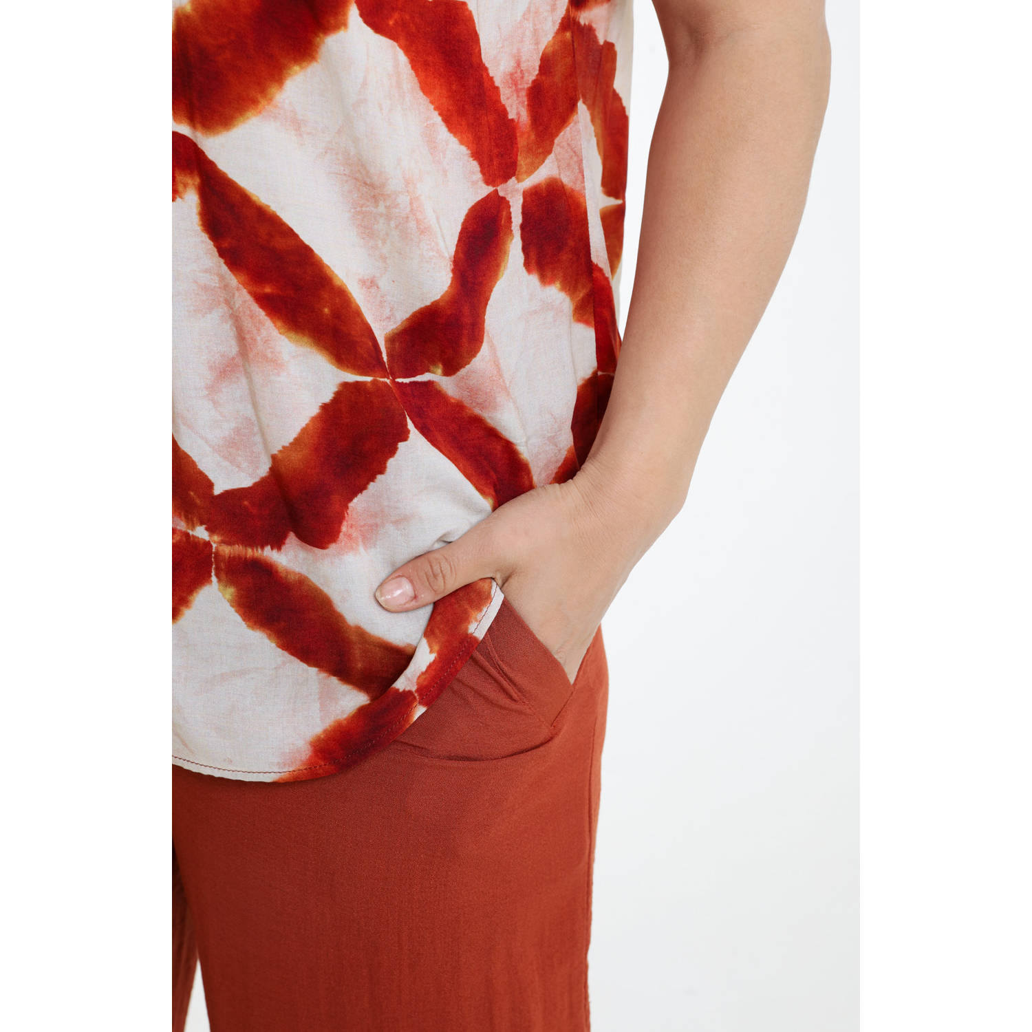 Paprika blouse roodbruin