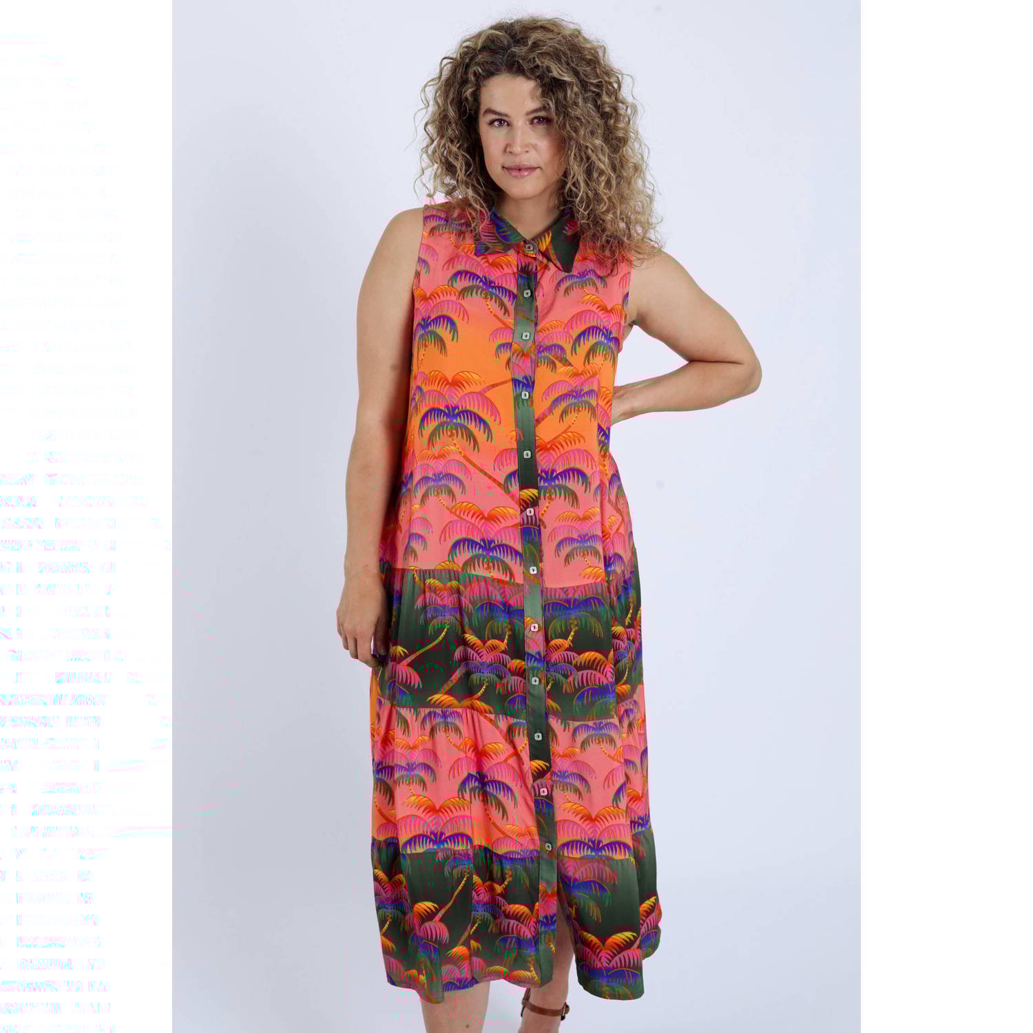 Paprika blousejurk multi
