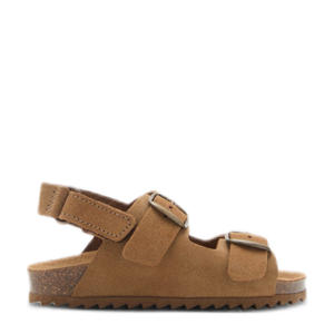   suède sandalen cognac