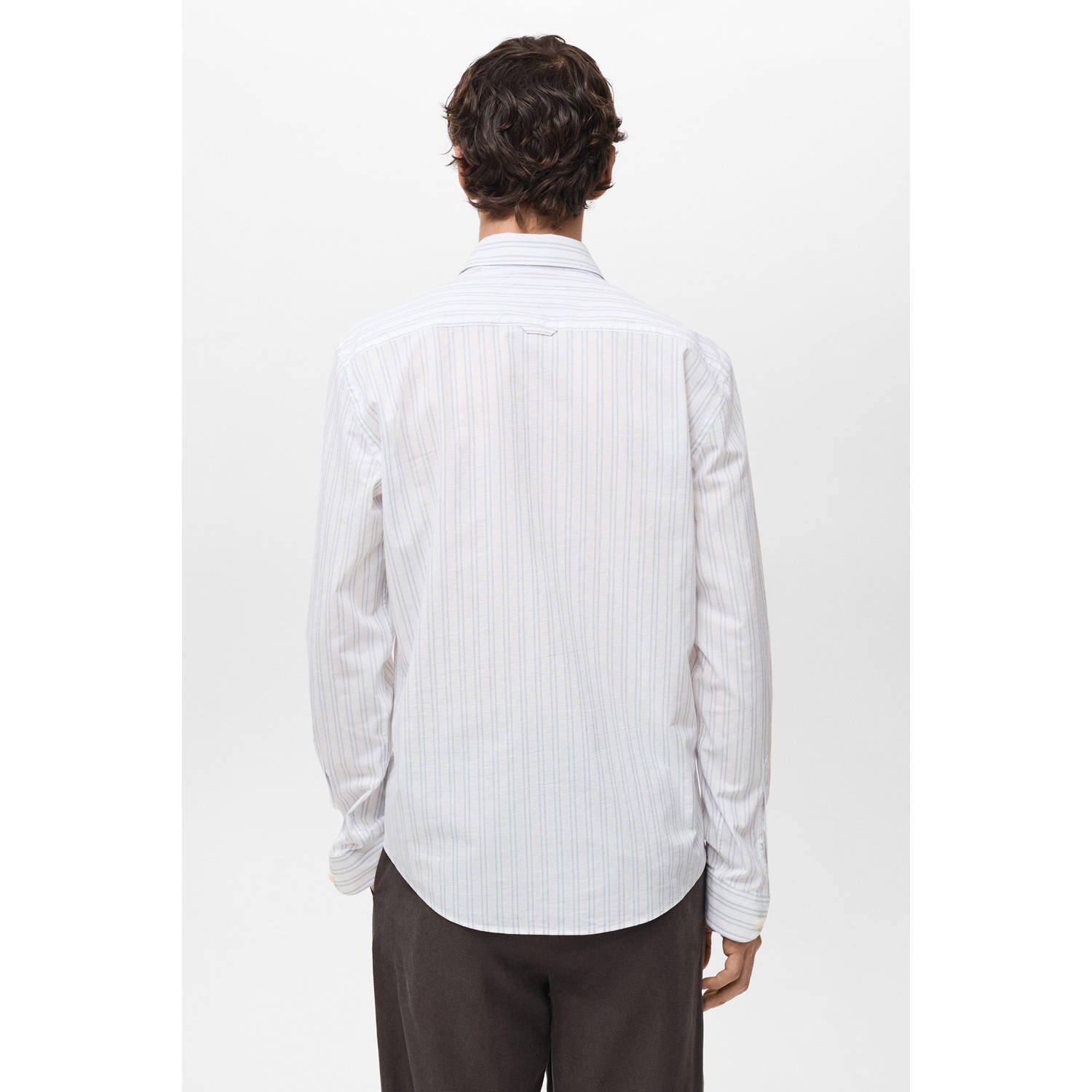 Mango Man casual overhemd wit